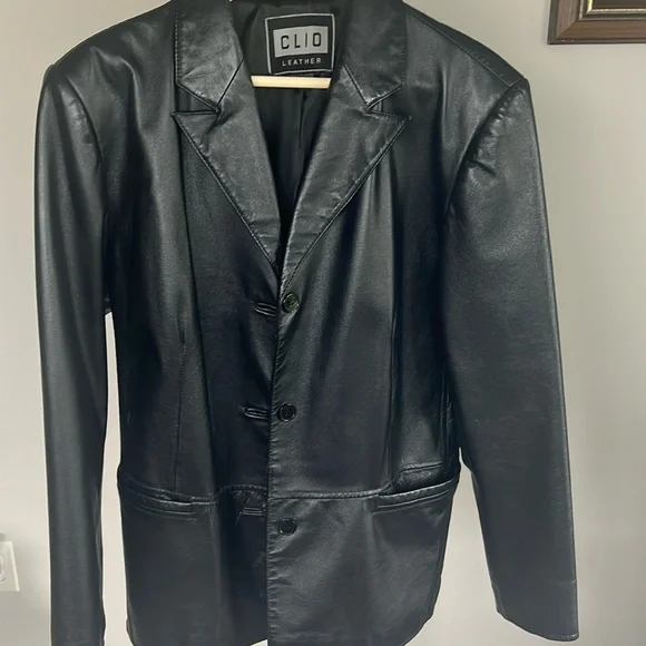Real leather Clio jacket size L - Picture 2 of 7